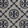 Tory Burch T Monogram Logo Print Matte Texture Woven Jacquard Leather Bucket Shoulder Bag Small Women Handbags Navy-Blue 81803-405