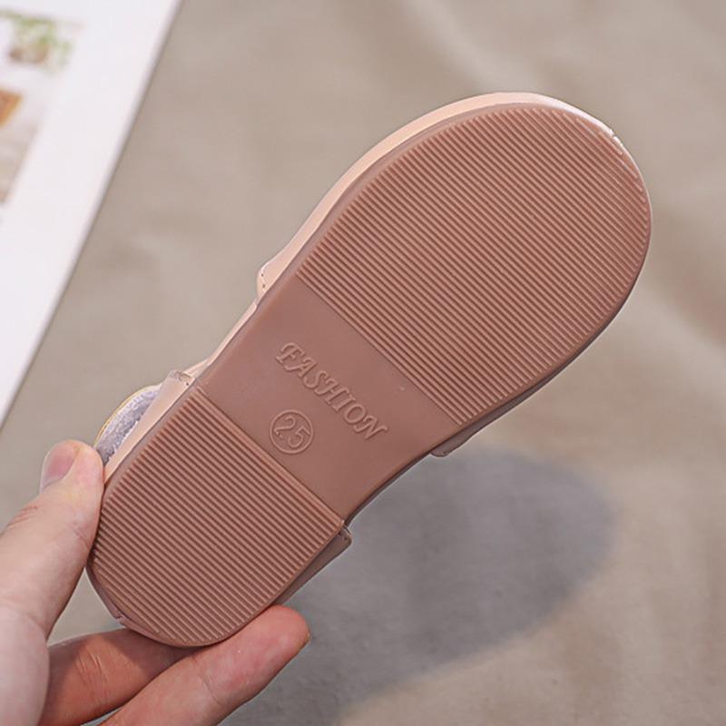 Dětské letní sandály Boty Dívčí mašlička-ne princezna Flats Boty Ležérní Kožené Taneční boty na párty