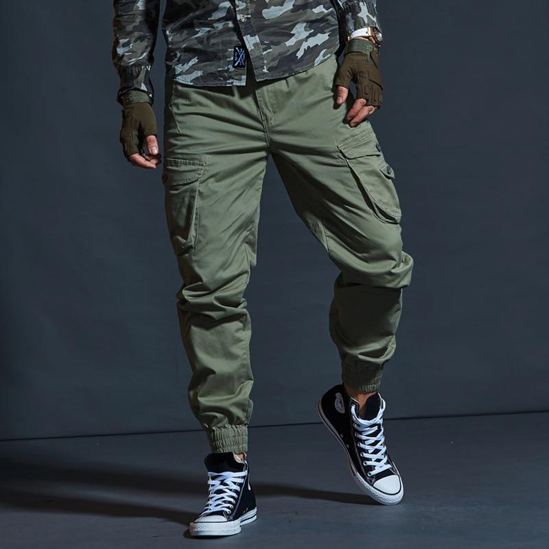 

Casual Camouflage Men s Multi-Pocket Pants Fighting Work Pants 38 хакі
