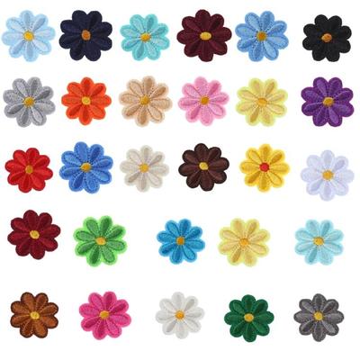Set Of 28 Embroidery Flower Appliques Flower Iron On Applique Flower Sew On Patches Applique Sew On Clothing Patches