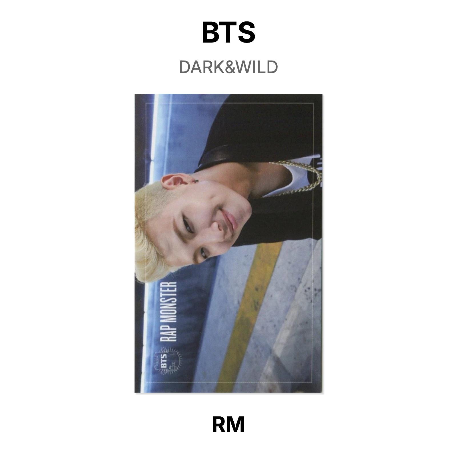 Официальная фотокарточка BTS DARK&WILD RM black