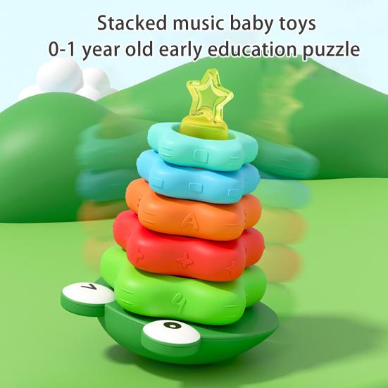 Купить Кольцо-штабелер-игрушка-лягушка, 5 размеров, звездообразные ...