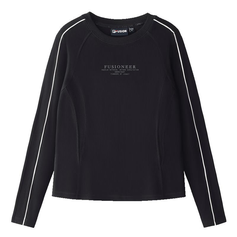 FILA FUSION Women s Slim Fit Knit Long Sleeve T-Shirt S