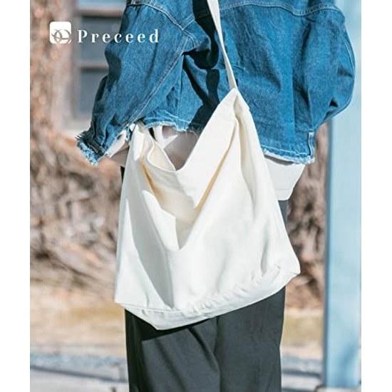 My Doudou No.1 Shoulder-Friendly Canvas Tote Bag Shoulder YKK Zipper Removable Pad Metal Buckle 2 Inner Pockets Large Capacity Unisex Bag-in-Bag Type