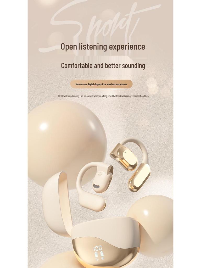 M62 Cross2025 Wireless Ear-hook Bluetooth Earphones: Air Conduction, Long Battery Life, AI Translation