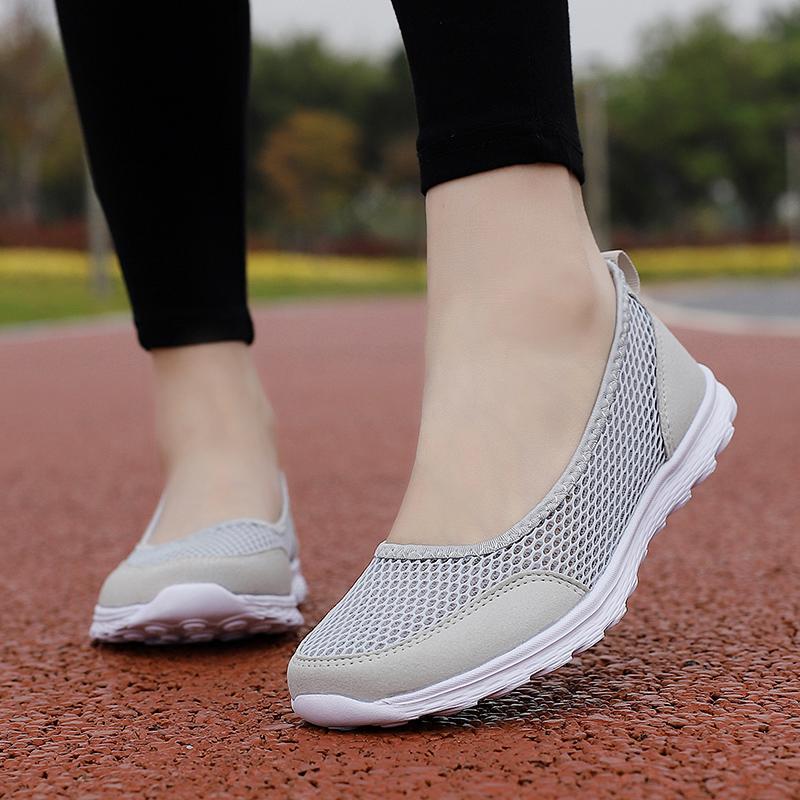 35-42 Damen Flache Schuhe Casual Bootsschuhe Mutter Krankenschwester Loafers