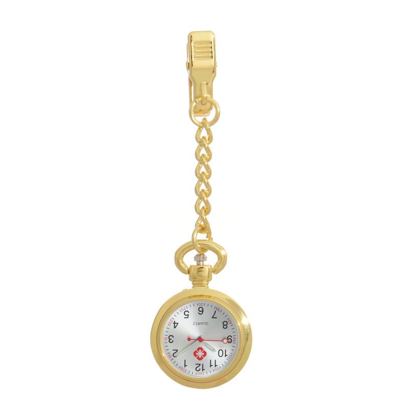 Engraved Women's Nurse Pendant Brooch Watch for Medical Use