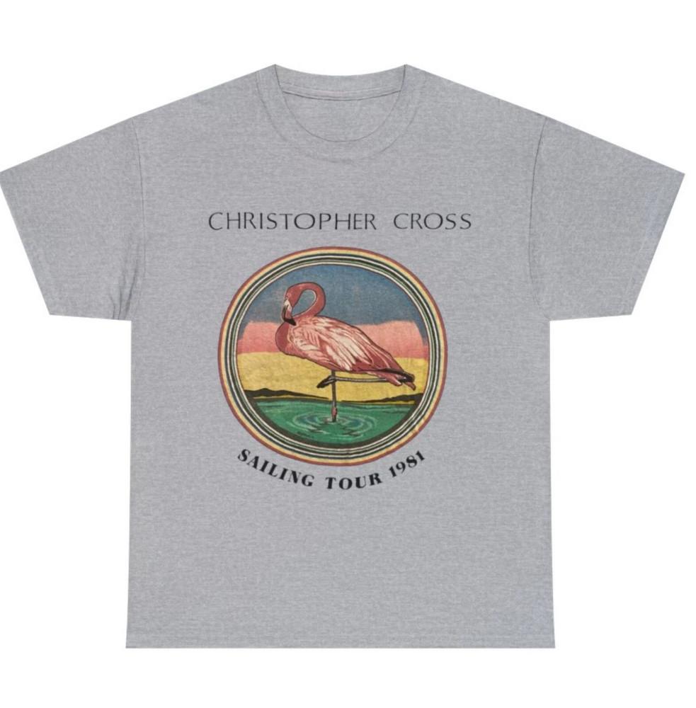New Christopher Cross Band Album Heavy Cotton Sport Grey T Shirt S-5XL BT457 Unisex T-Shirt XXXXL