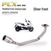 Kit di Modifica Scarico Acciaio Inox Azzurato per PCX125/150