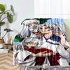 Inuyasha Theme Printed Blanket - Perfect for Couch, Bed, Travel & Outdoor Use | Machine Washable, Cozy & Durable.