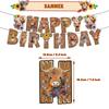 30pcs Highland Cow Party Decorations Include Banner, Balloons, Cake Topper