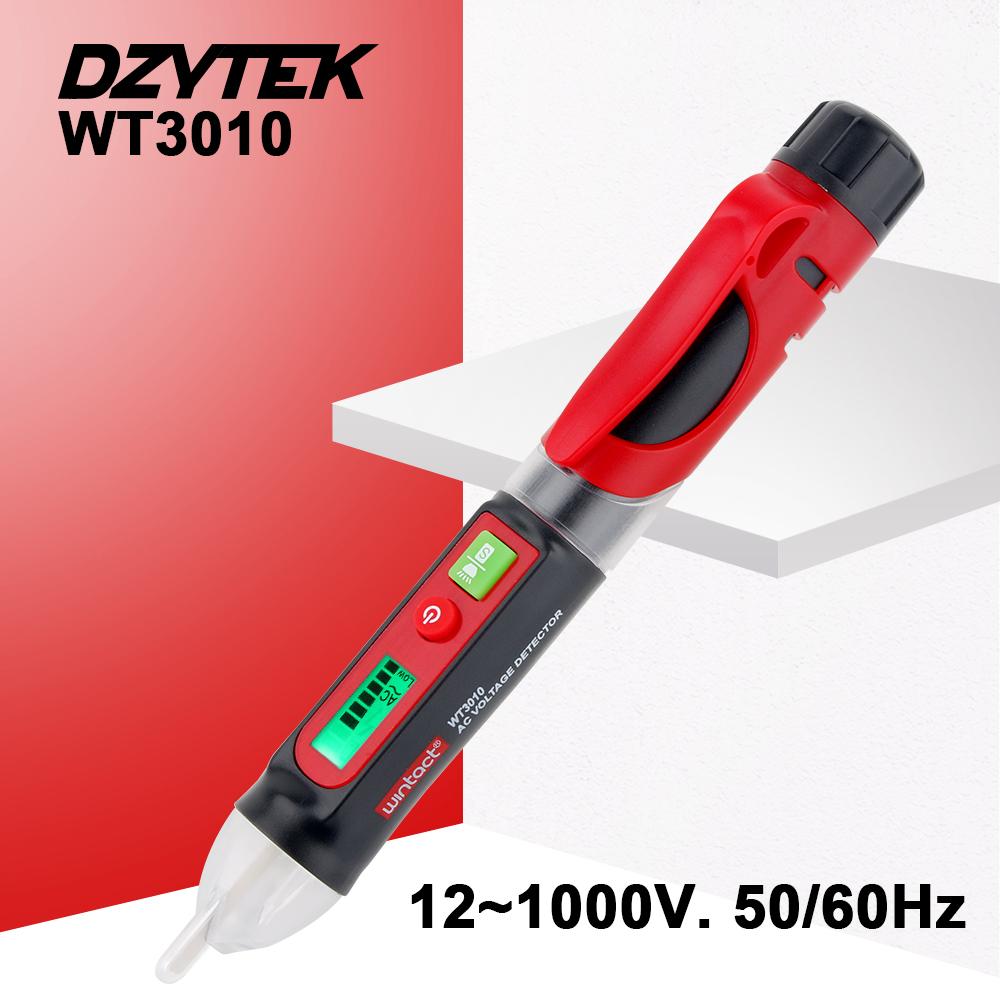 

DZYTEK AC Voltage Detector Pen Voltmeter Non-Contact 12-1000V Voltage Meter Indicator Alarm Sensor Tester Voltage Regulator