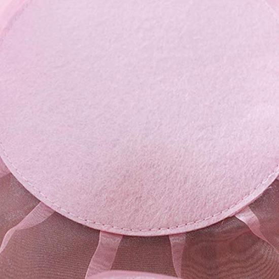 Organza and Lace Urn Cover (Pink) - 2 Colors, 6-Inch, for Keeping Ashes and Divided Ashes (Pink)