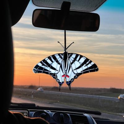 Appendiabiti Suncatcher a Forma di Farfalla con Cordino Facile da Appendere Finestra Interna Esterna Suncatcher Decorazione a Forma di Farfalla