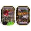 Bassdash Fly Set, 80-piece Set In a Waterproof Case for Fly Fishing, Perfect for Mountain Stream, Tenkara, and Trout Fishing.