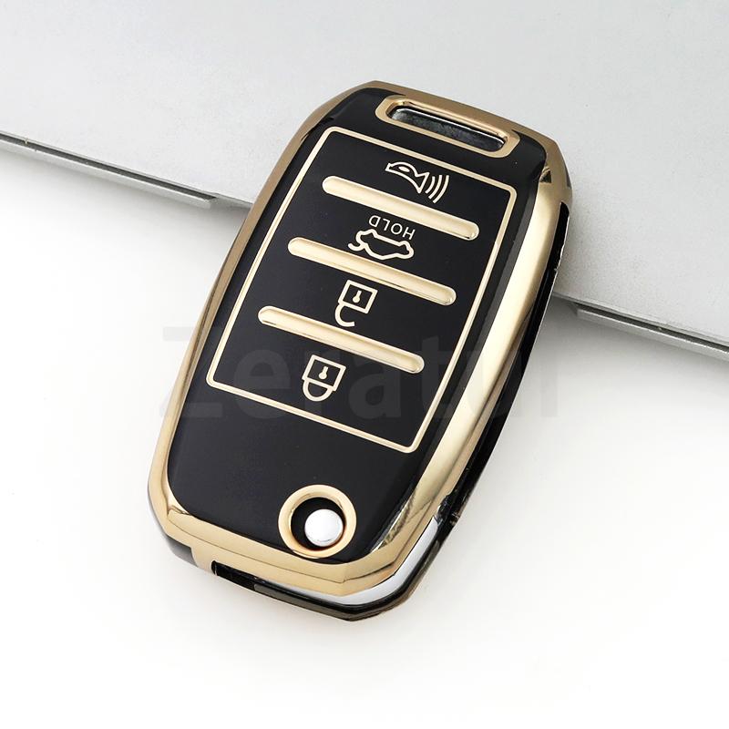 Fit For Kia Ceed Cerato Forte Seltos Rio Optima Sportage Sorento Soul Tpu Housing Remote Flip Smart Control Protector Auto Key Fob Cover Case
