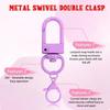 30Pcs Clasp Colorful Swivel Snap Hooks Mini Metal Key Chain Hooks Multi-purpose Trigger Buckle Clasps Purse Charms