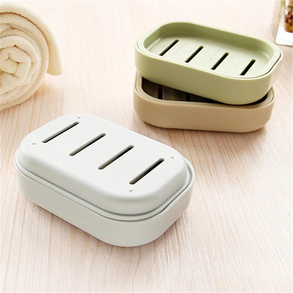 Soap Box Plastic Soap Box Dispenser Soap Rack  Bathroom Dish Plate Case Home Shower Travel Hiking Holder Container
