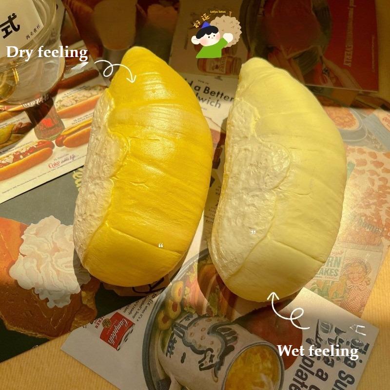 Hot Sale Soft Wet Durian Cream Bread Squeeze Release Tool Slow Rebound Hand Relax Gift DIY Decompression Squeeze Squishy