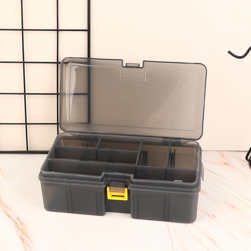 Double Layer Lure Tackle Box Fishing Accessories Adjustable Plastic Fishing Box Fake Bait Hook Tool Storage Boxes Fishings Gear