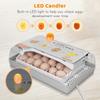 Digital Egg Incubator 20 Eggs Poultry Hatcher with Auto Egg Turning Temperature Control LED Light