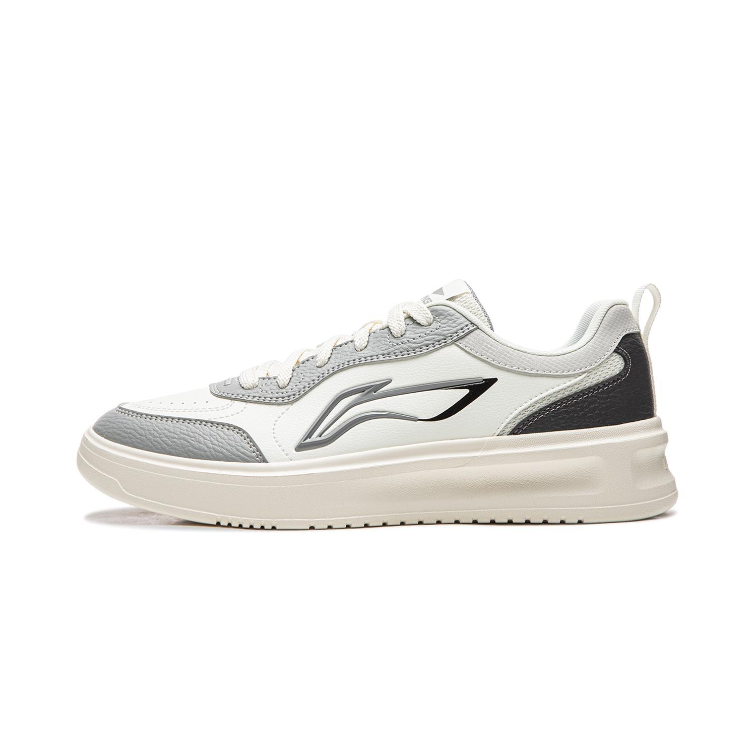 Li Ning Good Luck Low top Skateboard Shoes Men s White Gray AGCW077-3 39