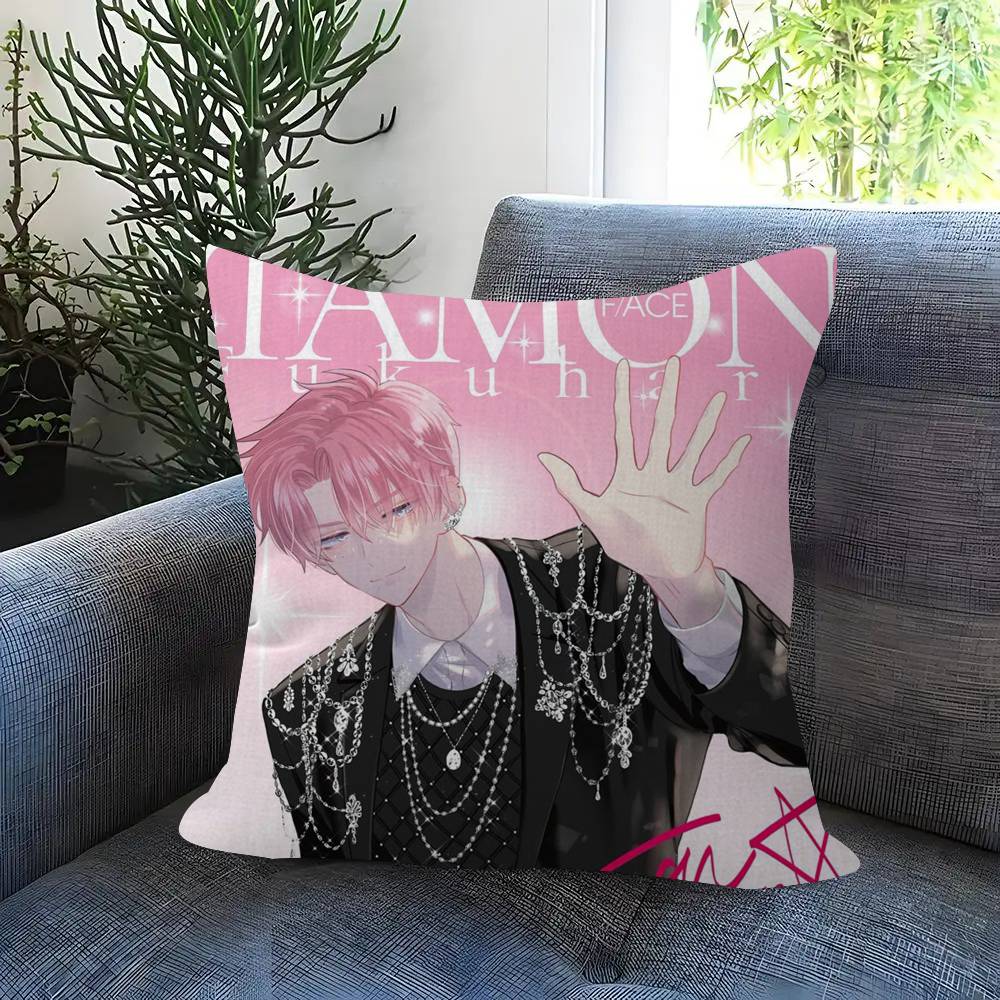Cartoon Anime TTamons BSide Manga Cushion Cover Pillowcase Upholstery Sofa Throw Pillow Home Decor Pillowcas