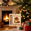 Christmas Tree Wood Cash Gift Money Holder Santa Reindeer Decorations Rustic Ornament Wooden Card Creative