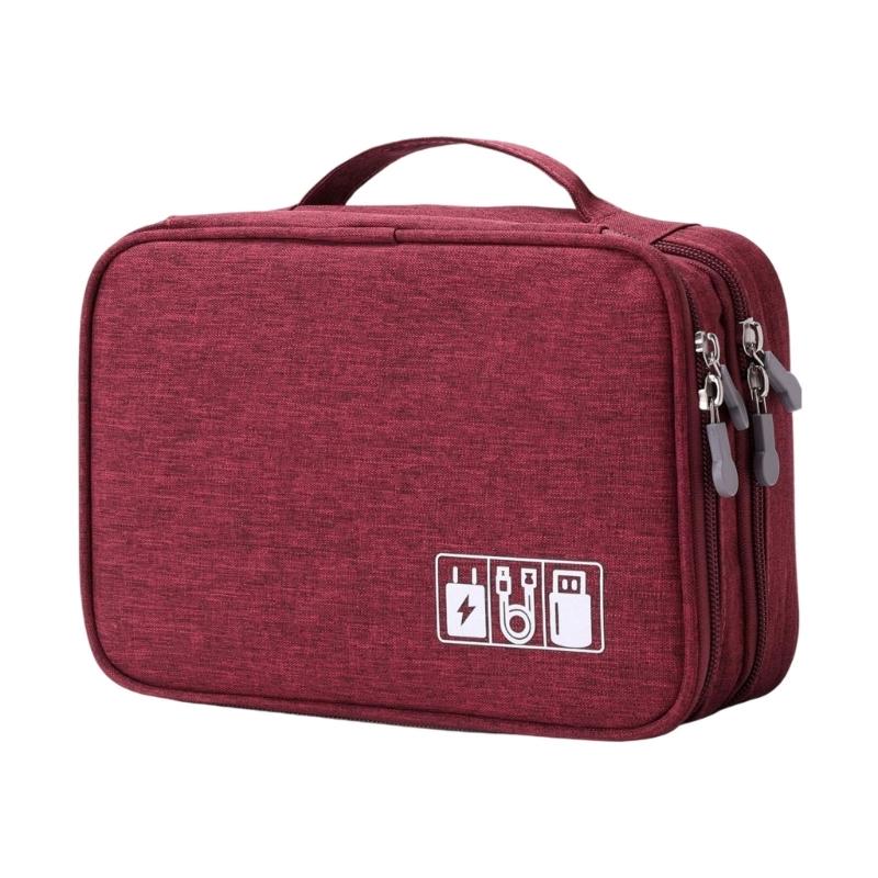 Travel Storage Case For Electronic Gadgets Cosmetics Portable Oxfords Cloth Organiser Multifunctional Makeup Bag