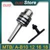OUIO MT1 MT2 MT3 MT4 B10 B12 B16 B18 0.6-6/1-10/1-13/3-16/5-20 Morse Tapper Shank Drill Chuck Arbor Lathe CNC Drill Machine Wood