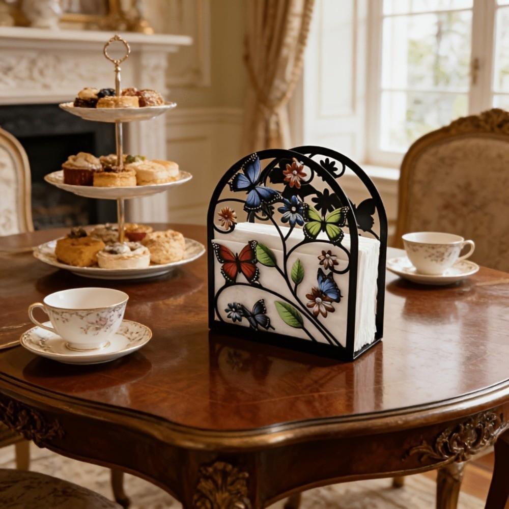 Waterproof Acrylic Napkin Holder Rustproof Napkin Box Exquisite Paper Towel Shelf Countertops