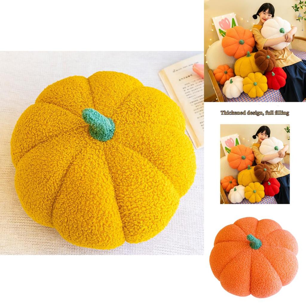 Cute Plush Pumpkin Pillow For Halloween And Home Decoration Soft And Skin-friendly Fabric