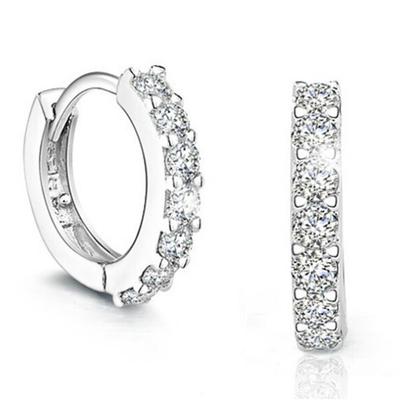 Frauen Korean Fashion Anti-allergie 925 Silber Überzogene Einfache Hoop Ohrringe Weiblichen Ohr Schmuck Ohrringe Weihnachten Geschenk