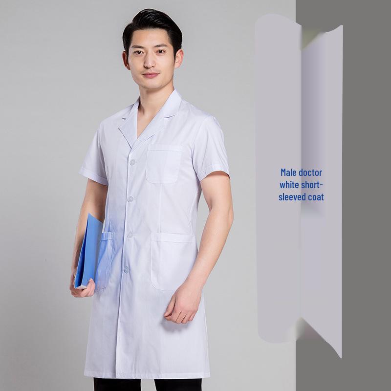 

Унисекс Униформа Доктора и Медсестры «Соловей» - Зимние и Летние Модели, Белый Халат, Пылезащитная Рабочая Одежда Extra Large