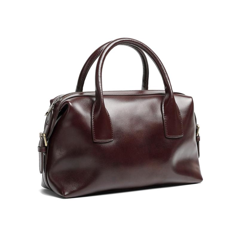 Burminsa Rindsleder Echtes Leder Kissen Tragetaschen Handtaschen Für Damen 2026 Luxus Designer Bowling Arbeit Damen Schulter Crossbody Taschen