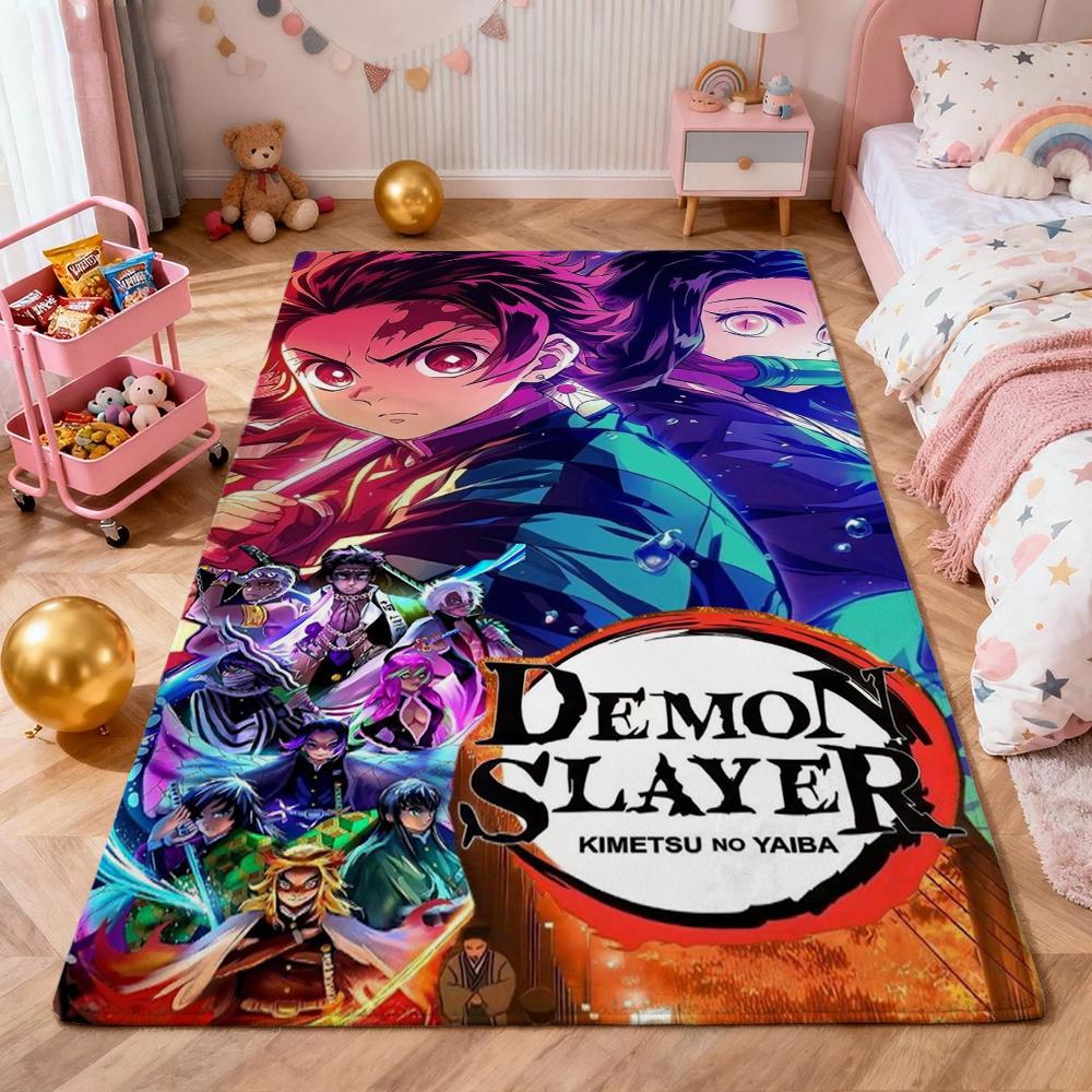 Demon Slayer Guardians Humanity Patterned Rug Allseason Carpet For Bedroom Kitchen Bathroom Home Decor Memorial Gift