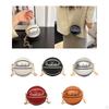 Basketball Shaped Purse Casual Shoulder Bag for Outdoor Commuting Vacation Work