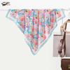 Women's Versatile Faux Silk Graffiti Scarf - Spring/Summer, Multi-Functional Hair Band or Waistband