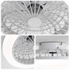 18 Inch Enclosed Ceiling Fan with Light and Remote, Flush Mount Bladeless Modern Low Profile Ceiling Fan for Bedroom Kitchen Dining Room