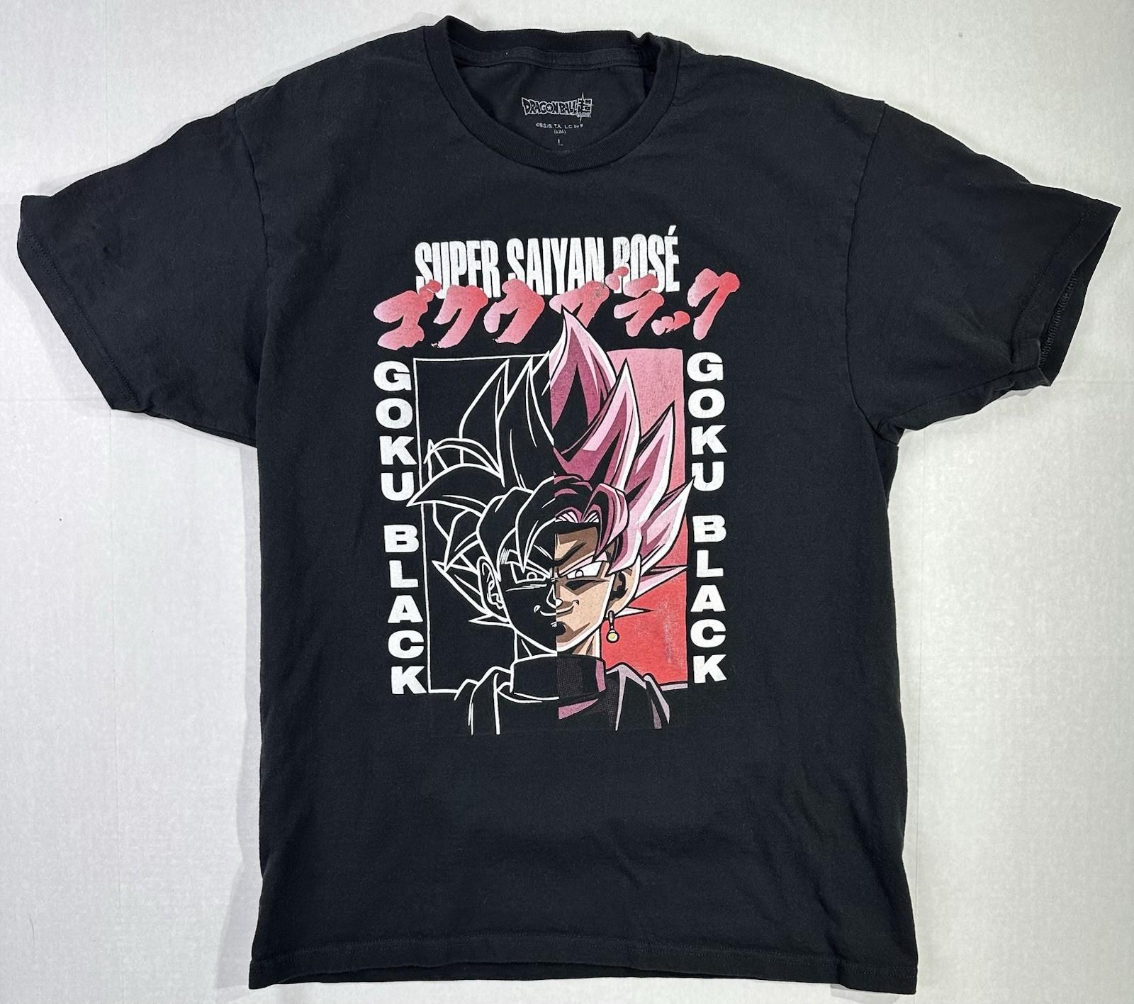Dragon Ball Super Goku Black Super Saiyan Rosé Anime Size L Black Unisex T-Shirt XXXXL