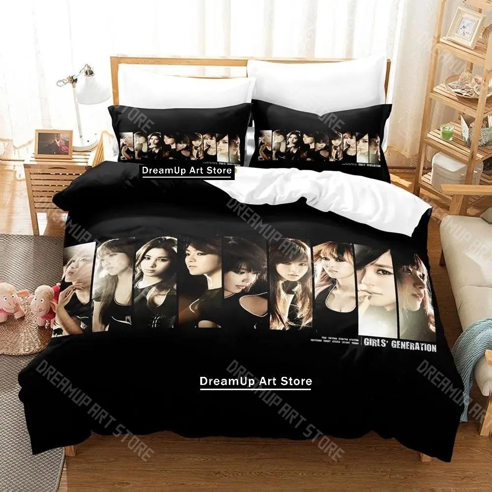 3D Printed Girls KPOP Generation Bedding Set for Boys Girls Duvet Cover Pillowcase Twin Queen King Full Single Double Sizes
