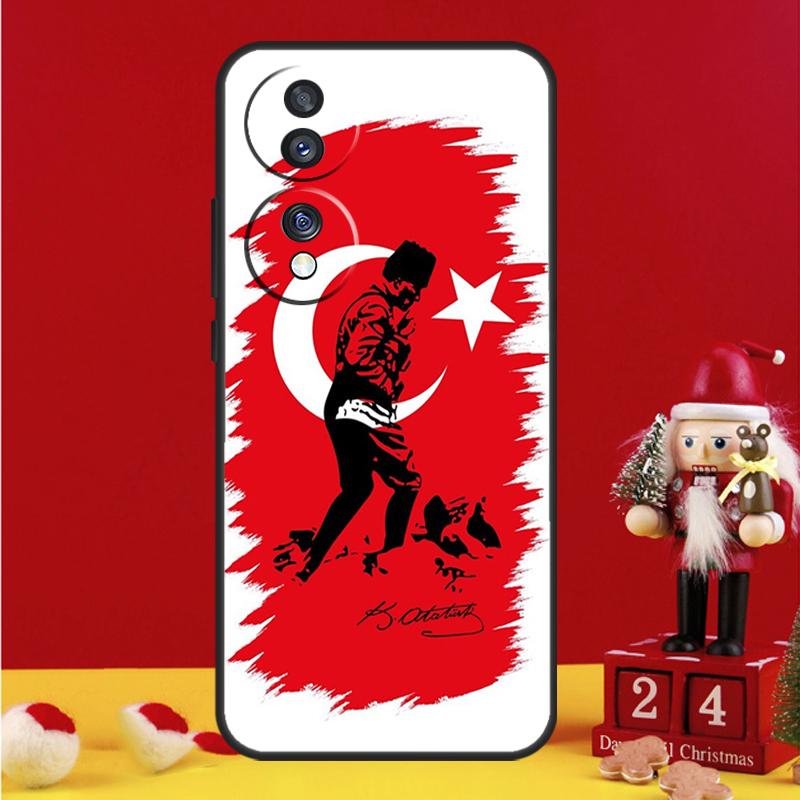 Mustafa Kemal Ataturk Case For Honor Magic V5 5 6 7 Pro Honor X9b X9c X9a X8a X8b X7a 50 70 90 200 400 Lite Cover