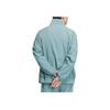 adidas Agasalho de Pista Tecido 3-Listras Esportivo Retrô Gola Alta Macio Confortável Casual Jaqueta Impermeável Jaqueta Unissex Teal JI6648