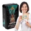 1 Box of Tarot Cards, Gold Plated Tarot Cards with Paper Instructions, Divination Game, Guided Tarot Card Deck, Tarot Cards Enhance Intuition and Pers