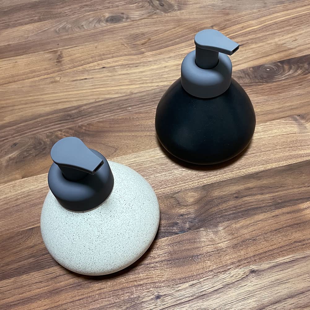 Soap Dispenser Foam Soap Bottle Ceramic Hand Soap Foam Type Bottle Stylish Refillable Container Refillable Bottle Foam Soap Soap Cute Cute Ceramic