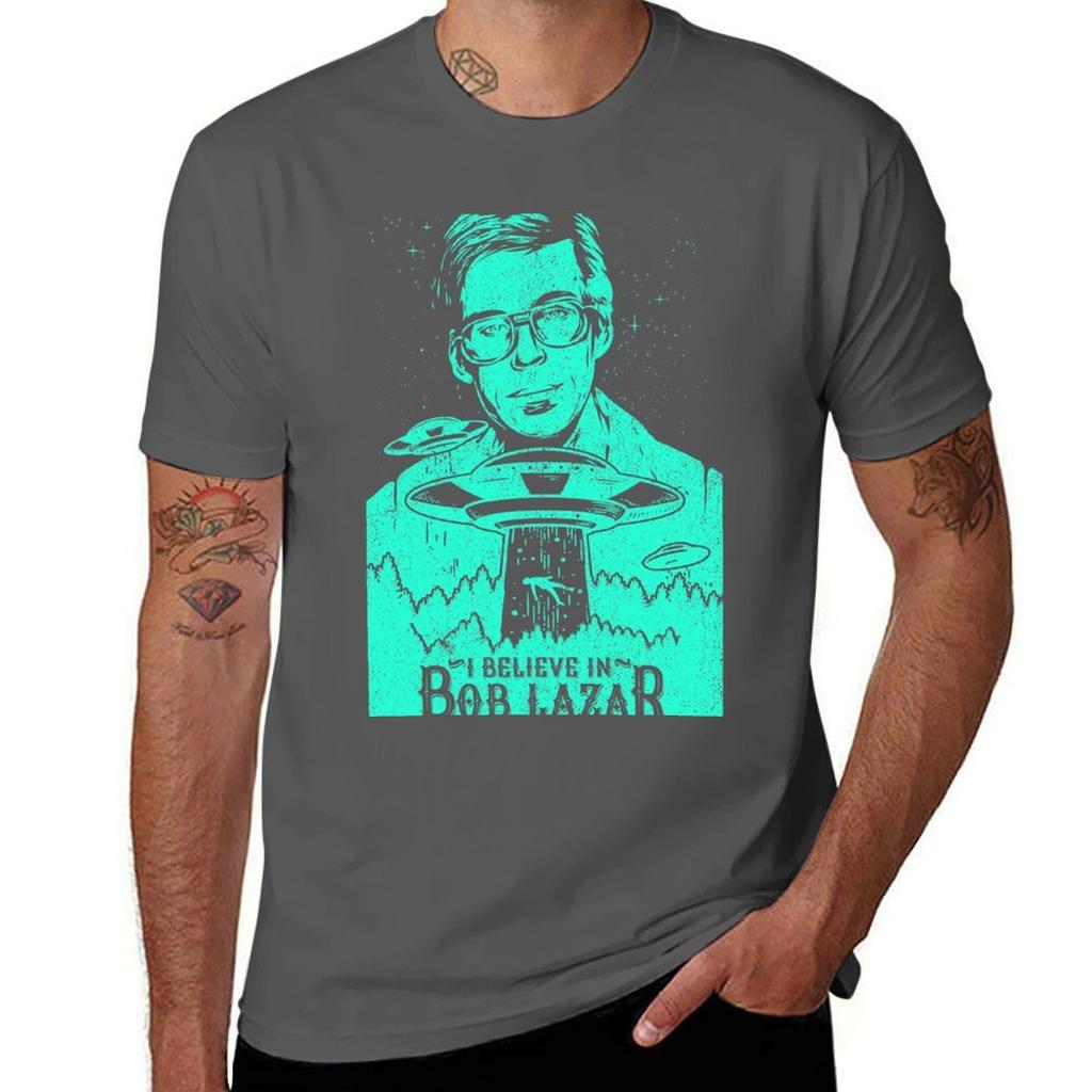 I Believe in Bob Lazar TShirt Plus Size Lightweight Tee Shirt