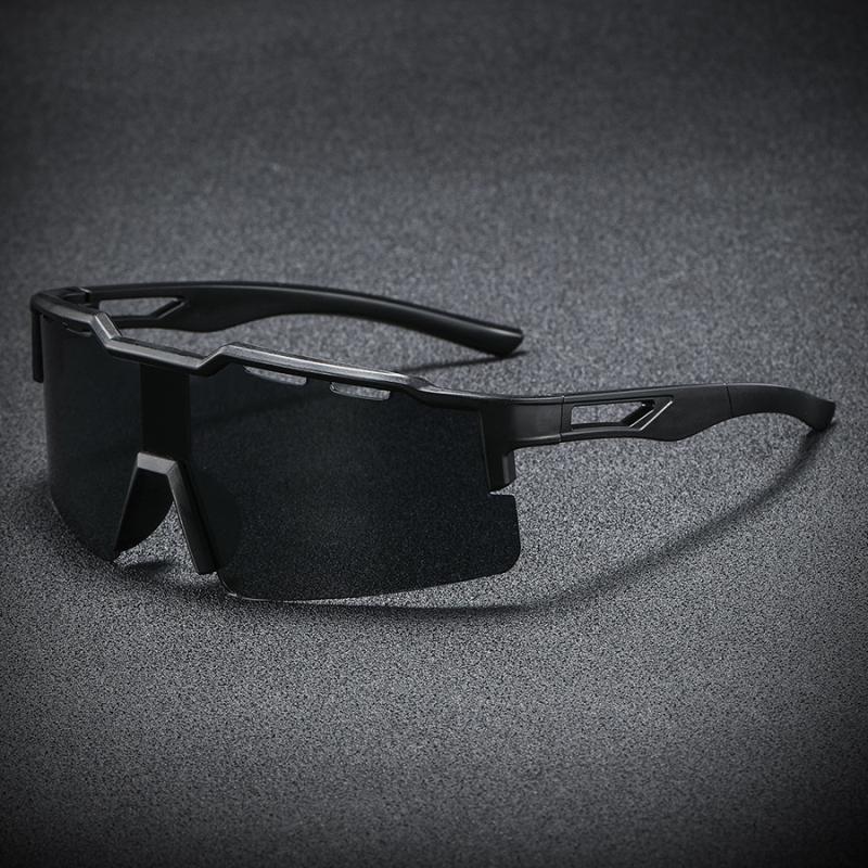 

Outdoor Use cycling sports goggles new fashionable colorful coated half frame sunglasses mountaineering running sunglas Practical Use black серый