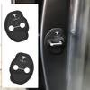 2pcs Silicone Car Door Lock Buckle Mute Shock Absorbing Cushion Elastic Anti-Collision Car Door Latch Protection Cover for