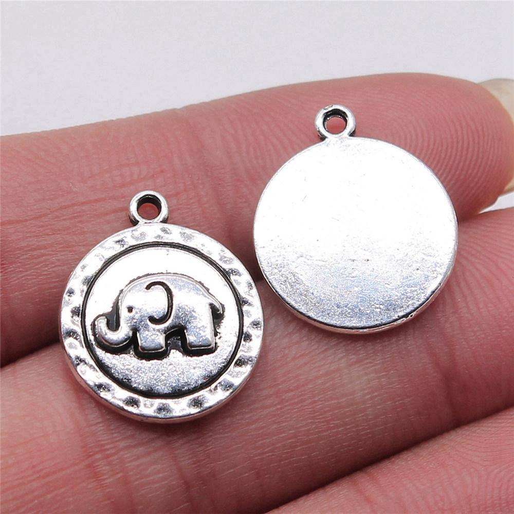 Charms Small Elephant Pendants Kids' Jewelry Materials QC115