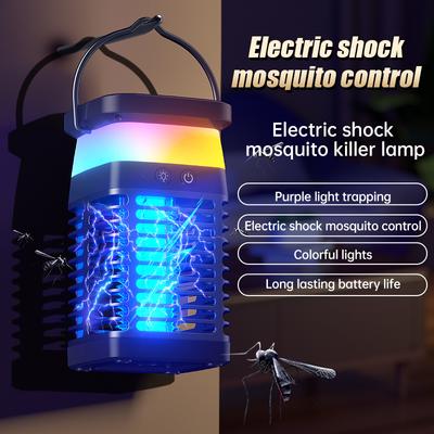 UV Mosquito Killing Lamp Violet Light Trap Multi-Functional Mosquito Repellent Killer for Indoor & Outdoor Use
